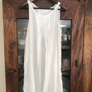CP Shades white linen dress